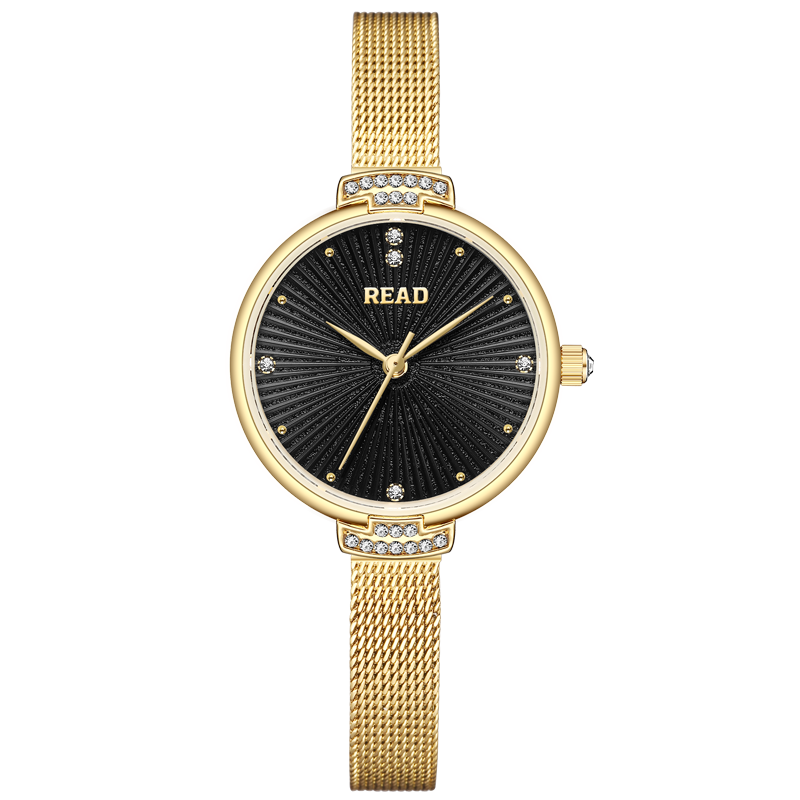 Stainless Mesh Band - Женские кварцевые часы READ | Черный