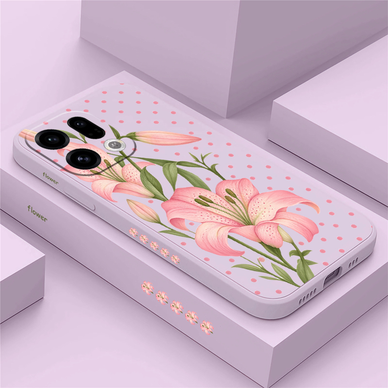 Oppo Reno 12 - Роскошный чехол для телефона с розовым