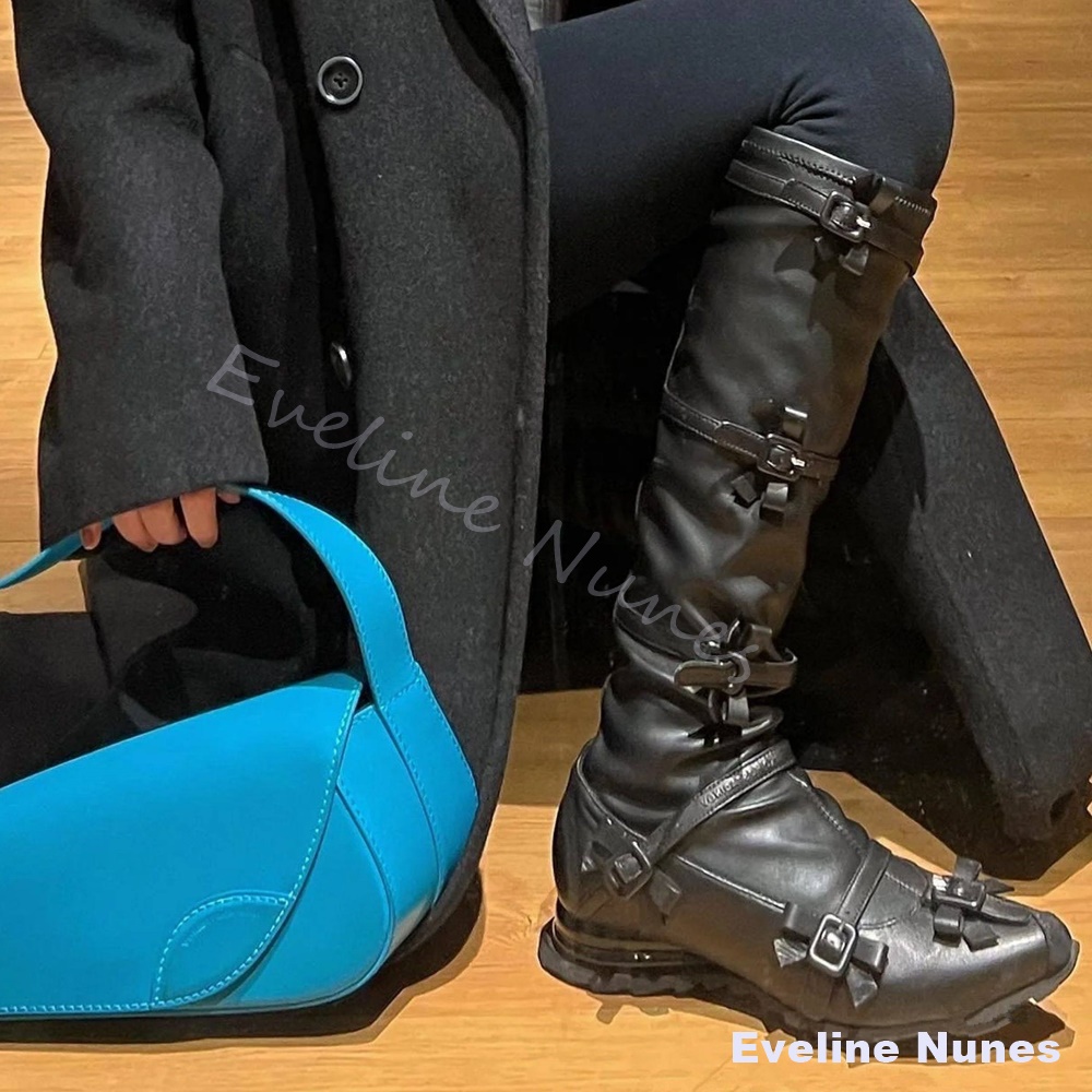 Женские черные сапоги с заостр – обзор и цена Leather Classic Strap