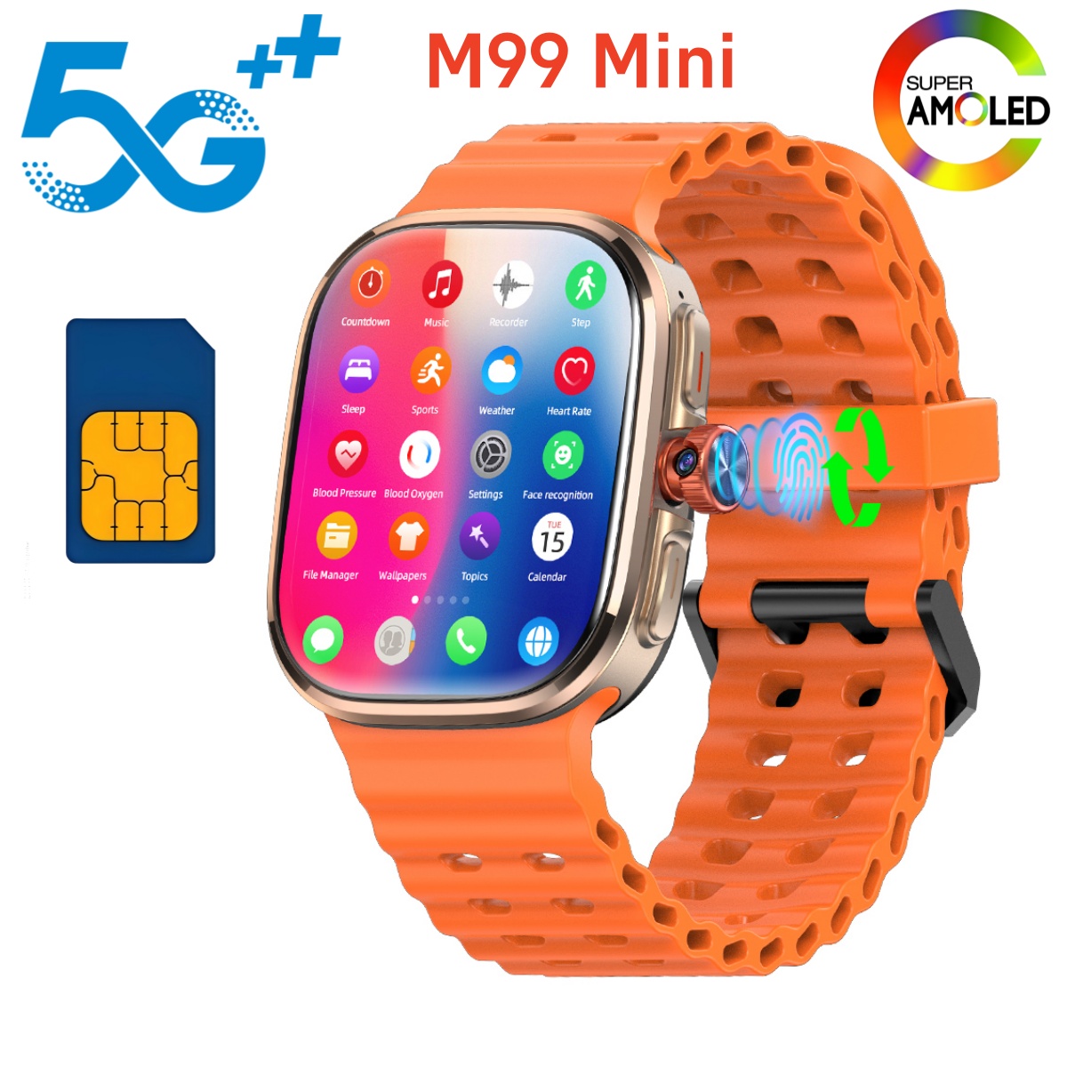 Мини-смарт-часы M99 с поддержк – обзор и цена Smartwatch Id