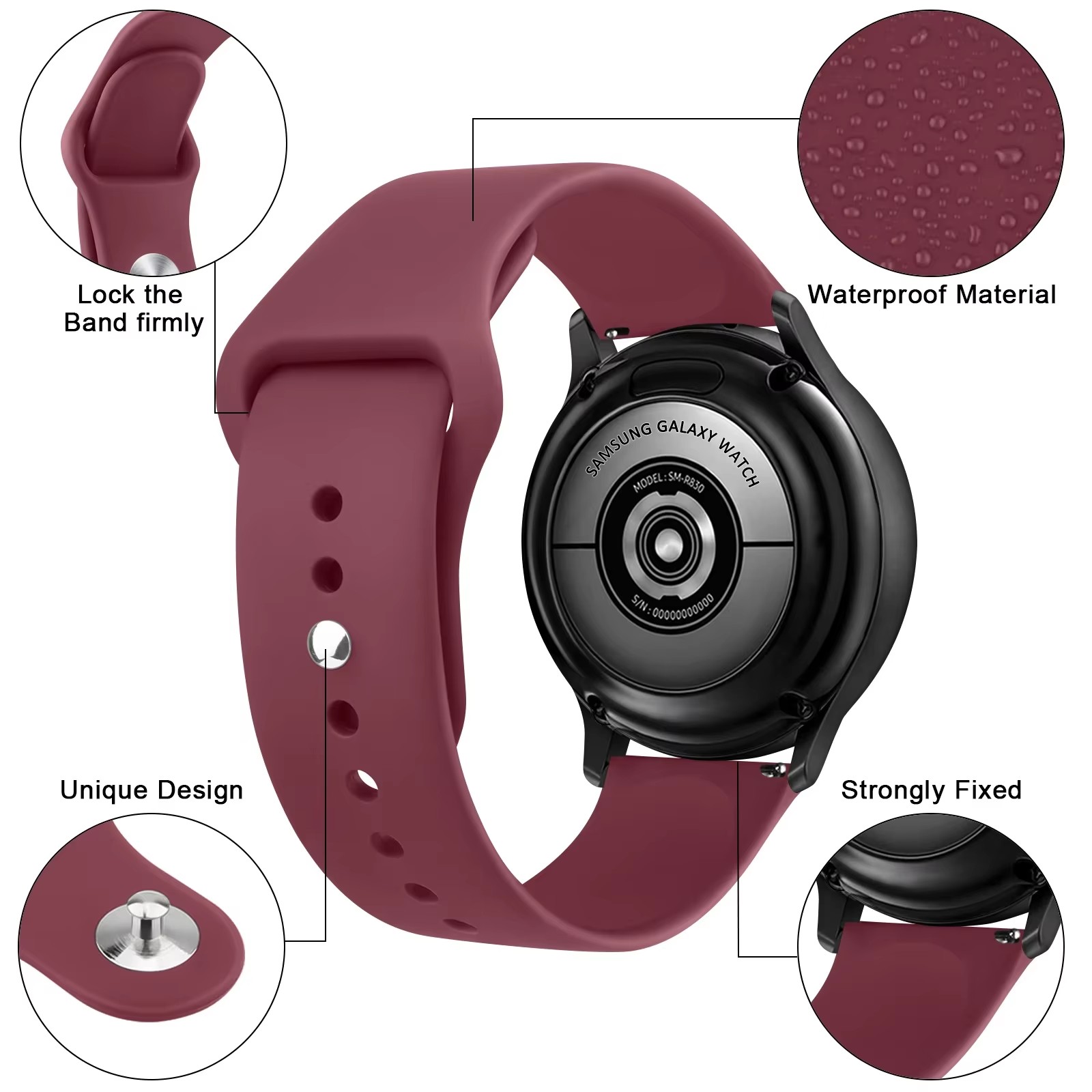 Ремешок для часов 22 мм, силик – обзор и цена Smartwatch Watch Accessories