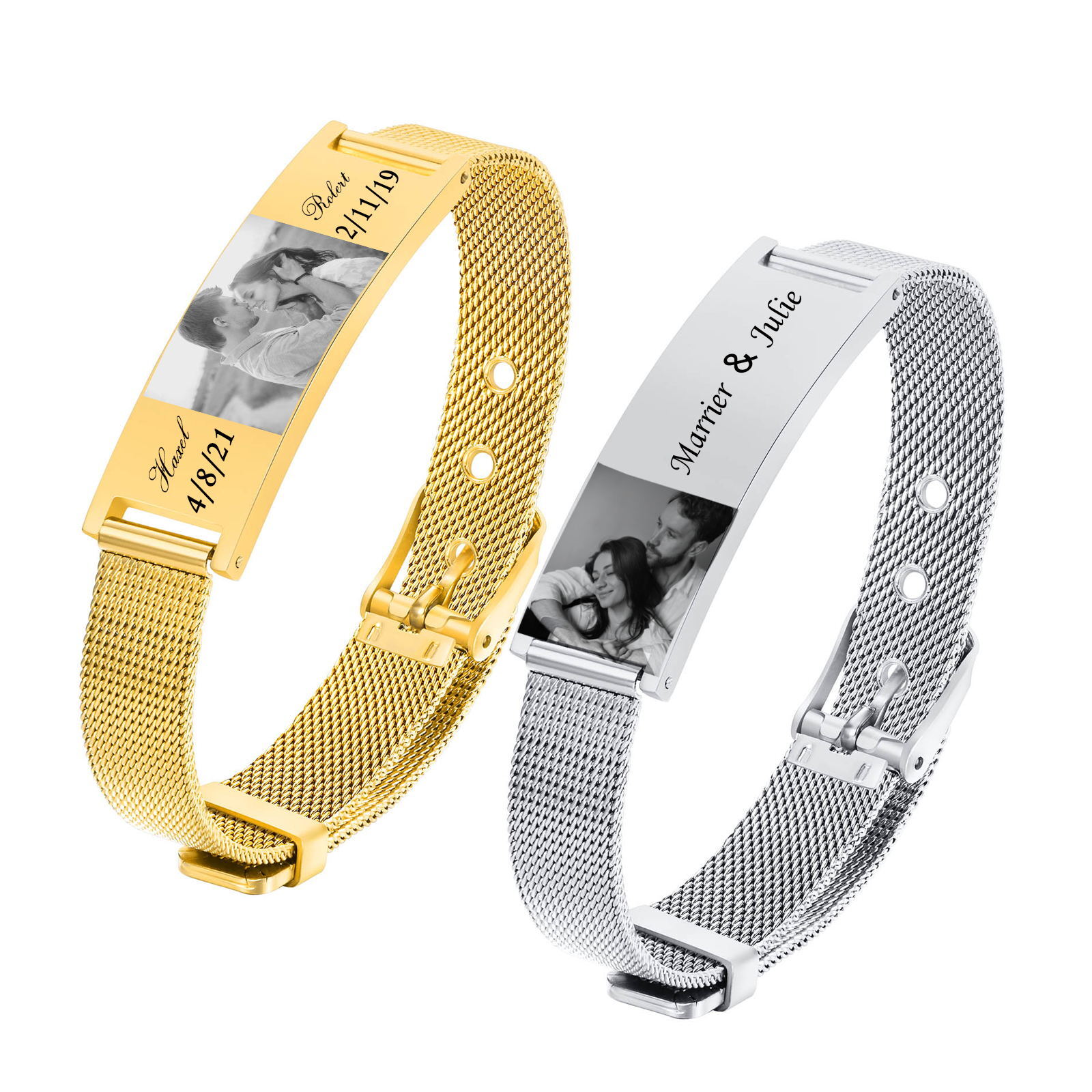 Персонализированный ID браслет – обзор и цена Stainless Mesh Band