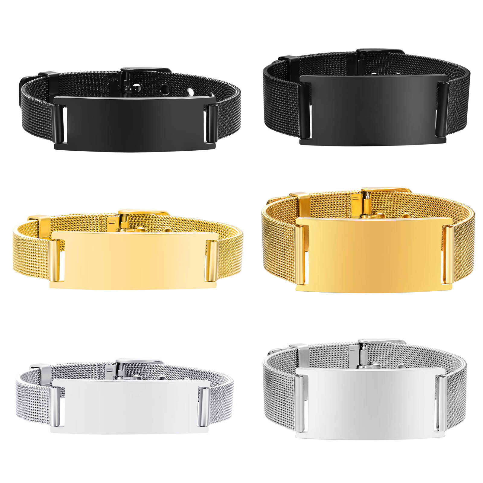 Персонализированный ID браслет – обзор и цена Stainless Mesh Band