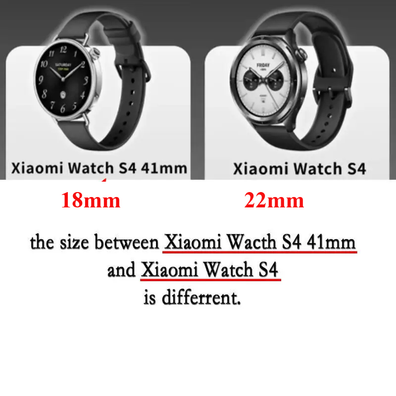 20 22 мм 18 мм кожаный + силик – обзор и цена Xiaomi Smartwatch S4 Accessories